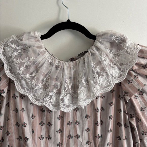 BATSHEVA chamomile lace collar floral print cotton dress - Picture 8 of 9